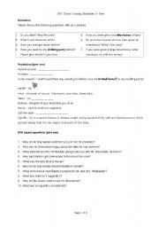 English worksheet: Listening activity: DVD lesson / Blackadder II, Beer