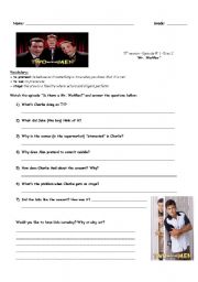 English Worksheet: Two and a Half Men