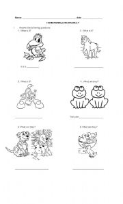 English worksheet: farm animals 