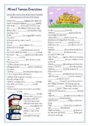 Mixed Tenses Exercises (key included)
