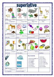 English Worksheet: Superlative form (31.07.10)