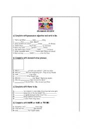 English Worksheet: Grammar Review