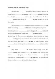 English Worksheet: Complete with the correct form in the past- Rewrite the sentences without changing the meaning. 