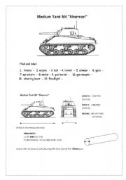 English Worksheet: Vocabulary builder: Tank