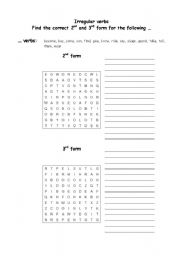 English Worksheet: Riddle - Irregular verbs