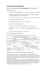 English Worksheet: PERSUASION