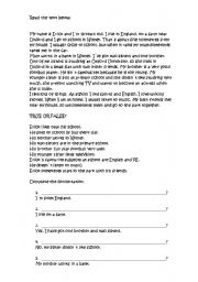 English Worksheet: revision exerices on Simple present, present continuous, making questions and writing descriptions