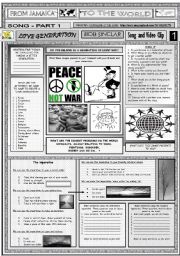 English Worksheet: LOVE GENERATION - BOB SINCLAR - PART 01 (SONG) - FULLY EDITABLE AND FULLY CORRECTABLE
