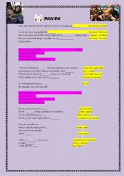 English Worksheet: decode song