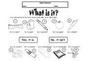 English Worksheet: What is it?