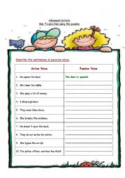 English Worksheet: Passive Voice