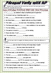 English Worksheet: Phrasal Verbs with UP