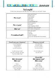 English Worksheet: Lets say hi!