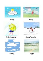 English Worksheet: weather