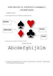 English Worksheet: Playing Cards