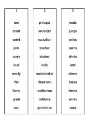 English Worksheet: Silly Sentences