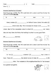 English worksheet: Sentence Construction