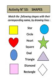 English Worksheet: SHAPES