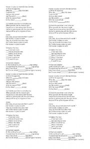 English worksheet: Heaven is a place on earth by belinda carlisle