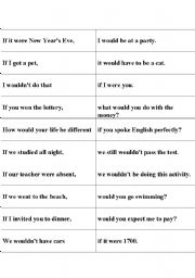 English Worksheet: Second conditional
