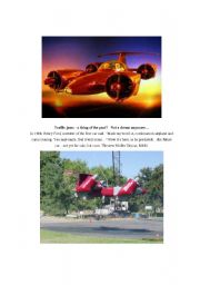 English Worksheet: Flying Car conversationb worksheet