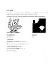 English Worksheet: Past Tense