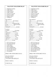 English worksheet: Falling for you - Colbie Caillat