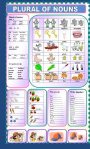 English Worksheet: Plural of nouns