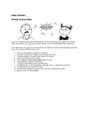 English worksheet: scary starters for childrens short stories