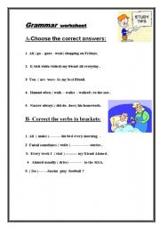 English Worksheet: grammar