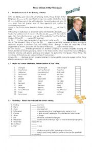 English Worksheet: Reading Charles Philip Arthur George