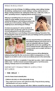 HOW TO DEAL WITH BULLYING - PART 1 -