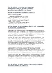 English Worksheet: Technology for Women