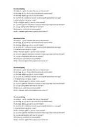 English Worksheet: Dating Discussion Questions