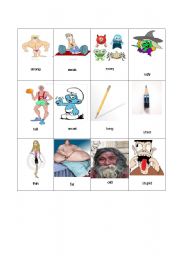 English worksheet: adjectives