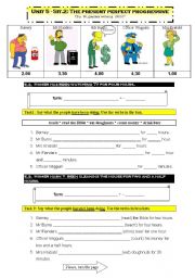 English Worksheet: Present Perfect Continous