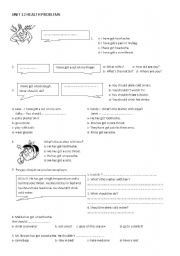 English Worksheet: health problems