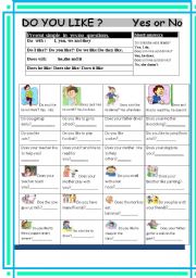 English Worksheet: DO / Does 