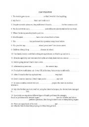 English Worksheet: MEDICINE-GAP FILLINGS