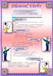 English Worksheet: Phrasal Verbs