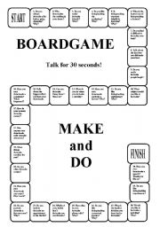 Boardgame - MAKE and DO (editable, a key, a list of expressions)