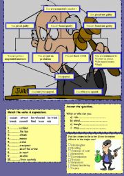 English Worksheet: law & crime