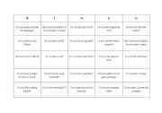 English worksheet: Bingo Icebreaker