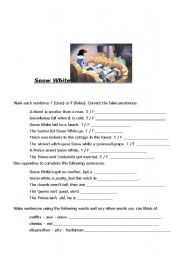 English Worksheet: Snow White