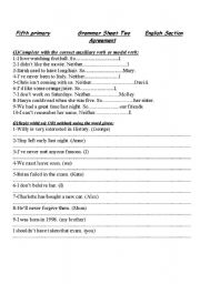 English Worksheet: A Great Grammar Practice wrorksheet for Macmillan 5 Part 1