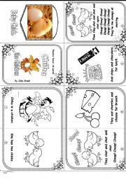 English Worksheet: Phonics Mini Book 2 - ch sound - Chika the Chicken