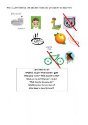 English Worksheet: WRITING