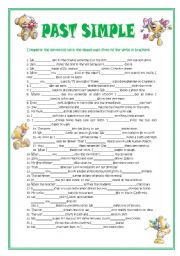 English Worksheet: PAST SIMPLE