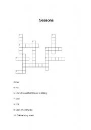 English Worksheet: Season