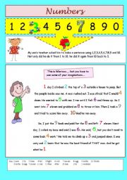 English Worksheet: numbers